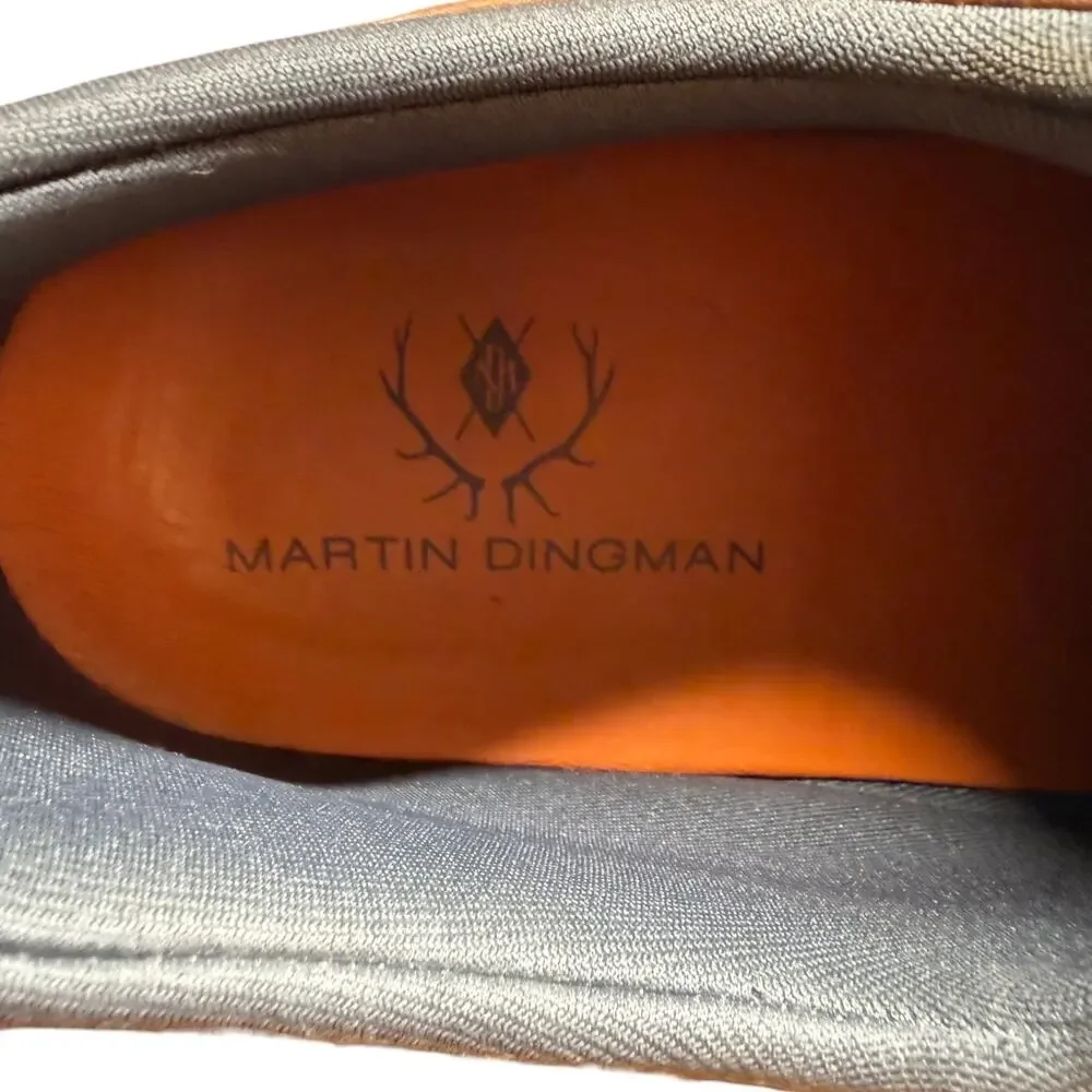 MARTIN DINGMAN Cameron Men 10.5 Old Saddle Leather Casual Shoes Sneakers 740351